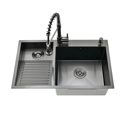 Yıkama Tahtalı Siyah Yardımcı Lavabo