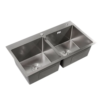 Petek Kaplamalı Çift Çanak Lavabo